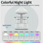 Umidificador Difusor de Aroma Chuva e Nuvem, 7 Cores, Tanque 450ml, Som Relaxante, IZECOZY RAIN