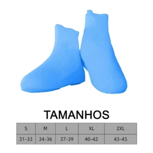 Capa de Chuva Silicone Impermeável Antiderrapante Para Sapato IZEGUARD PRO