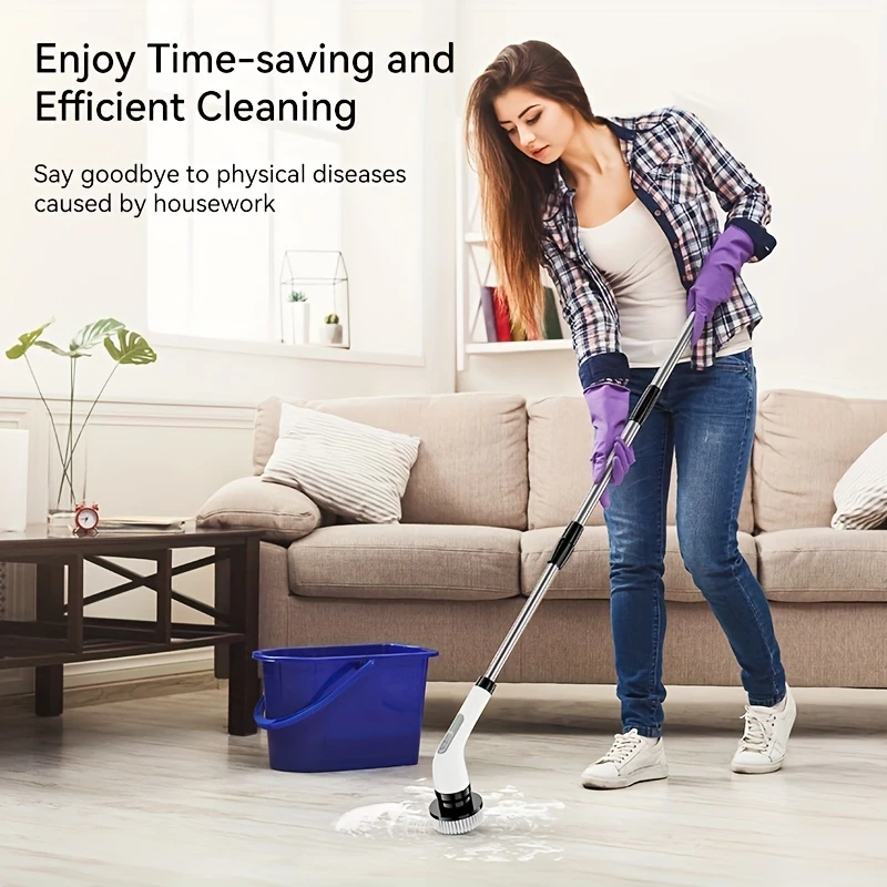 Escova de Limpeza Ajustável Recarregável 7 em 1 IZEPOWER CLEAN IZESHOP