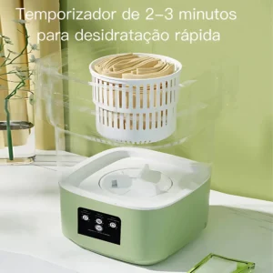 Mini Máquina de Lavar Dobrável Portátil 800g 5L Touch Automática IZEHOME FLEX