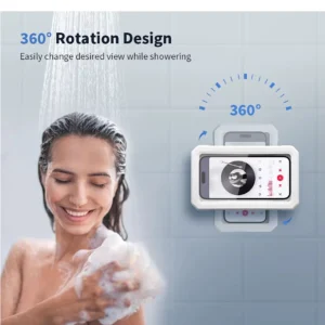 Suporte de Celular à Prova D’Água para Banheiro e Cozinha, Sensível ao Toque, Instalação Sem Furos IZESAFE TOUCH