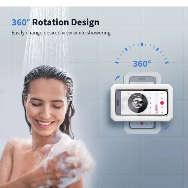 Suporte de Celular à Prova D’Água para Banheiro e Cozinha, Sensível ao Toque, Instalação Sem Furos IZESAFE TOUCH