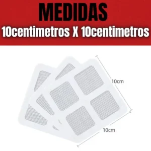 Tela Protetora Adesiva para Ralo 10x10cm, Coletor de Cabelo, Anti-Inseto, Fácil Instalação IZECLEAN SAFE