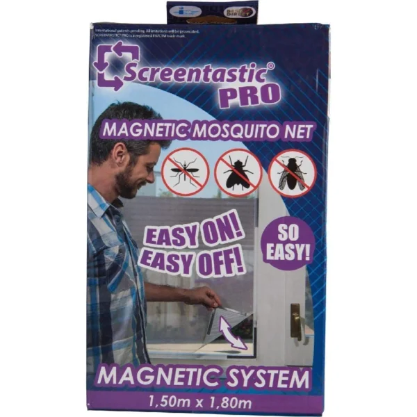 Tela Mosquiteira Magnética Ajustável para Janelas, Anti-Inseto, Fácil Instalação, PVC Resistente – IZESHIELD AIR PRO
