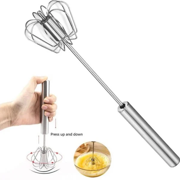 Batedor de Ovos Manual Inox 30cm Prático IZEWHIP PRO