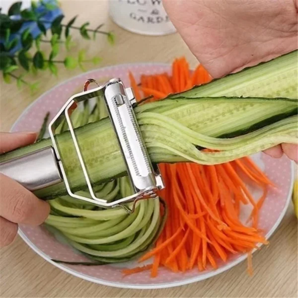 Descascador de Legumes e Frutas Inox Dupla Lâmina Ergonômico IZECHEF PRO