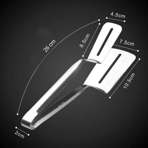 Pinça Pegadora Dupla em Inox Articulada para Churrasco, Hambúrguer e Panqueca IZEGRIP FLEX
