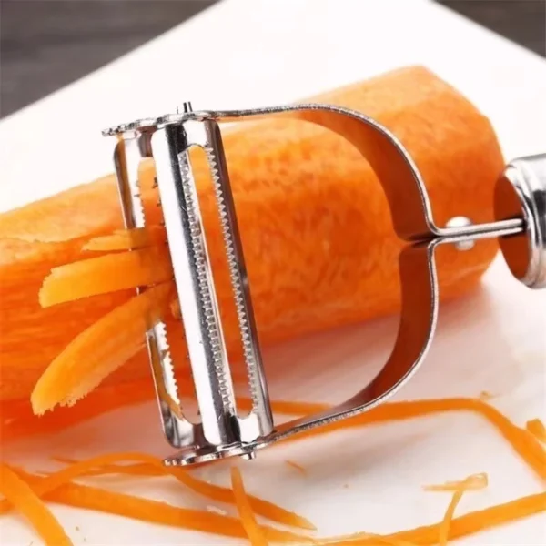 Descascador de Legumes e Frutas Inox Dupla Lâmina Ergonômico IZECHEF PRO