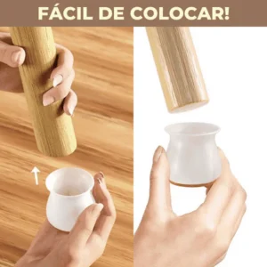 Kit 16 Protetores de Pés de Cadeira Redutor de Ruído IZESOFT SILENCE IZESHOP