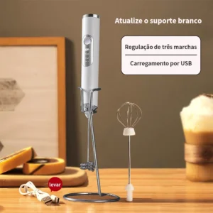 Mini Mixer Elétrico 3 Velocidades Recarregável Silencioso IZEFOAM PRO IZESHOP