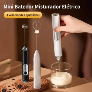 Mini Mixer Elétrico 3 Velocidades Recarregável Silencioso IZEFOAM PRO IZESHOP