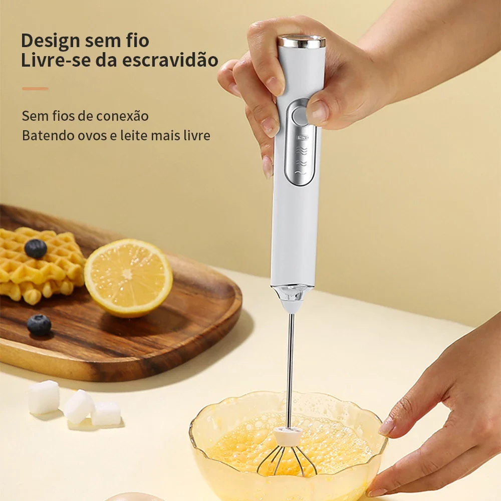 Mini Mixer Elétrico 3 Velocidades Recarregável Silencioso IZEFOAM PRO IZESHOP