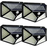 Luminária Solar de Parede 100 LEDs Sensor Presença IZEPOWER BRIGHT