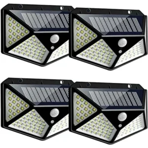 Luminária Solar de Parede 100 LEDs Sensor Presença IZEPOWER BRIGHT