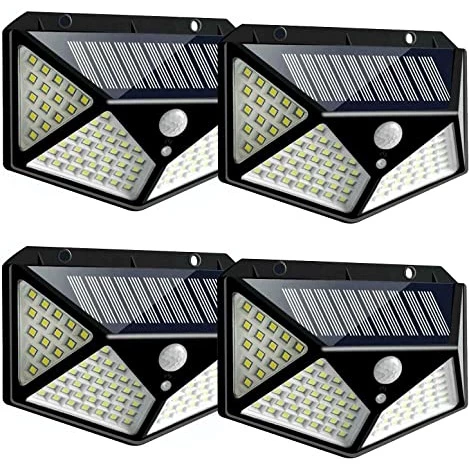 Luminária Solar de Parede 100 LEDs Sensor Presença IZEPOWER BRIGHT