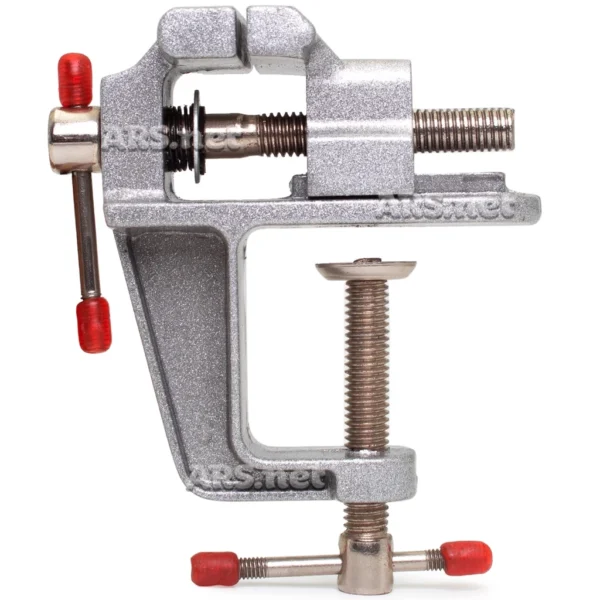 Mini Torno Morsa de Bancada Profissional Portátil Aço Cinza IZEWORK FLEX
