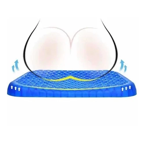 Almofada Ortopédica Gel Antiescara Para Cóccix, Protetor Lavável, Suporta 100kg - IZEERGONOMIC RELIEF
