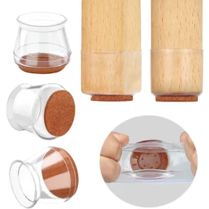 Protetor de Silicone Transparente para Pés de Cadeira IZEQUIET SHIELD