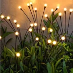 Kit Luminária Solar LED Jardim À Prova D'Água Mudança de Cor Firefly IZEGARDEN LIGHT