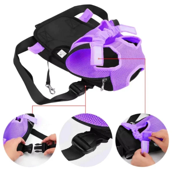 Mochila Canguru Pet Acolchoada Ajustável para Passeios IZEGO ADVENTURE