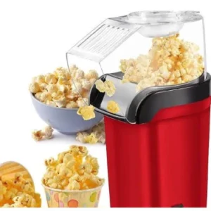 Pipoqueira Elétrica Ar Quente Sem Óleo 1200W Vermelha IZEPOPCORN FIT