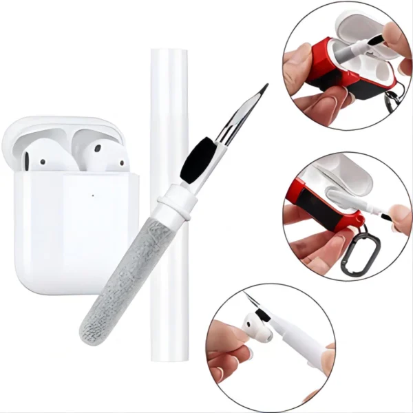 Kit Limpeza 5 em 1 Fones Sem Fio, Teclado, Headset Cerdas Macias IZECLARITY PRO