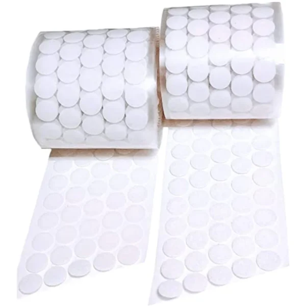 Fecho de Contato Adesivo 1,5cm Duplo Branco Super Resistente Nylon Fixação Rápida IZEFIX POWER