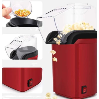 Pipoqueira Elétrica Ar Quente Sem Óleo 1200W Vermelha IZEPOPCORN FIT