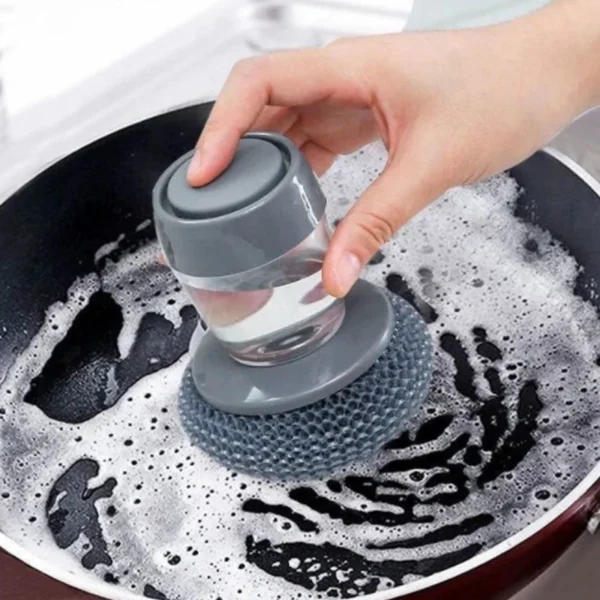 Escova de Aço para Limpeza Pesada com Dispenser de Detergente, Durável e Prática IZEPOWER CLEAN