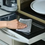 Pano de Limpeza Metálico Multiuso 20x20cm Antioleosidade para Fogão, Pratos e Panelas IZECLEAN PRO