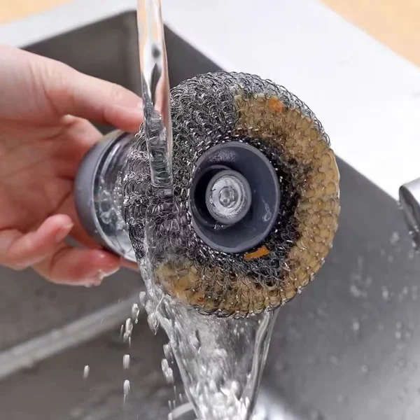 Escova de Aço para Limpeza Pesada com Dispenser de Detergente, Durável e Prática IZEPOWER CLEAN