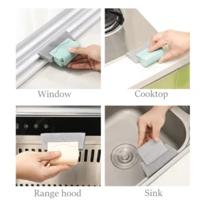 Escova Limpeza Trilhos e Cantos Microfibra IZECLEAN PRO