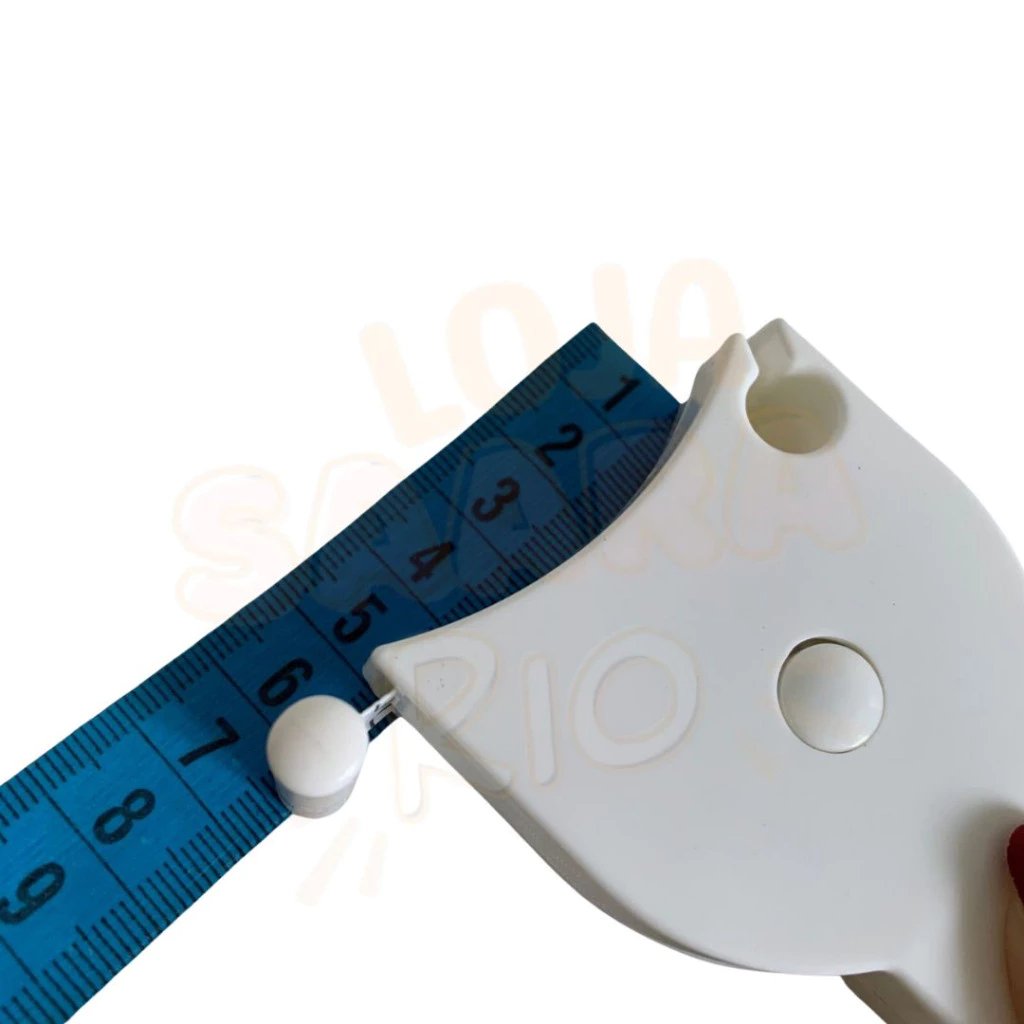 Fita métrica compacta e retrátil para medir partes do corpo com alta precisão