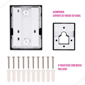 Varal Retrátil Parede Aço Inox 4,2m Suporta 20kg IZEQUICK DRY IZESHOP