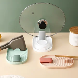 Suporte para Tampa e Talher de Cozinha Plástico Descanso Antiderrapante IZEHOLD FLEX