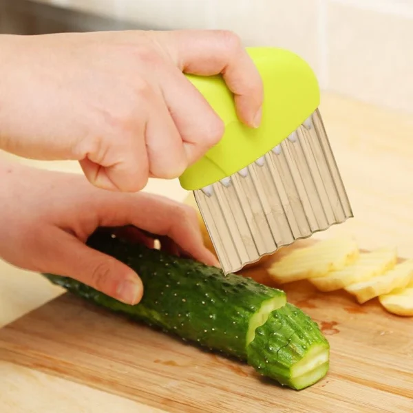 Fatiador Cortador de Legumes Chips Batata Pepino Inox Verde-Amarelo IZESLICE PRO