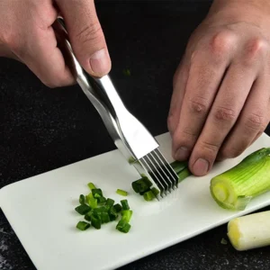 Cortador de Alimentos em Tiras Inox 6 Lâminas Fácil Limpeza IZEQUICK STRIPS