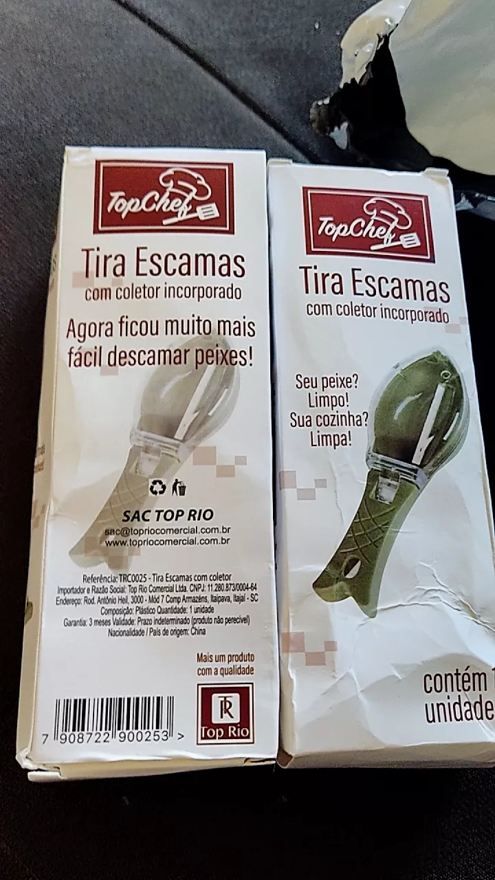 Raspador de Peixe com Coletor, Plástico Resistente, Multicor, IZEFLAKE PRO photo review