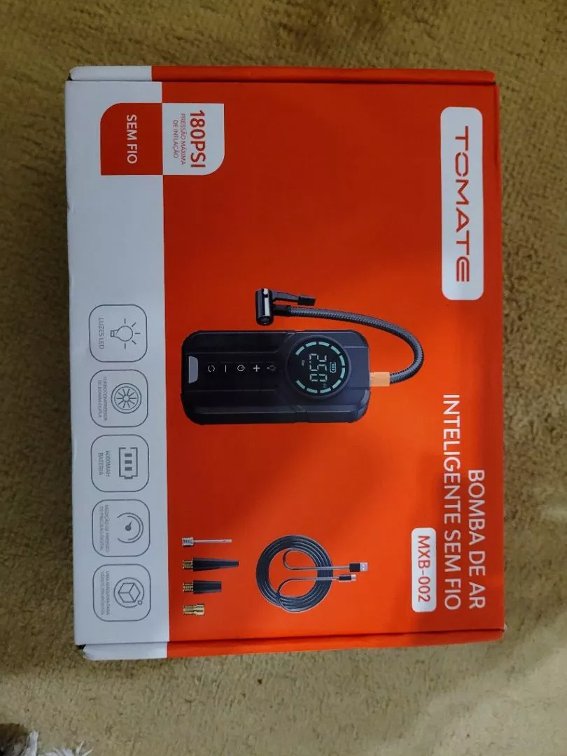 Bomba de Ar Inteligente Sem Fio 180PSI LED PowerBank Portátil IZEINFLATE PRO photo review