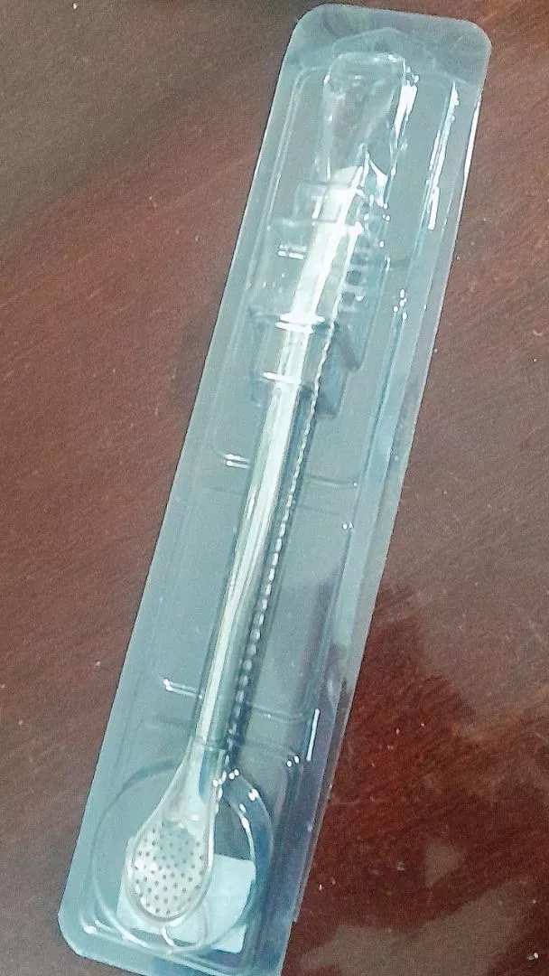 Bomba para Tereré Aço Inox 19cm Rosqueável com Escova IZECHILL CLEAN photo review