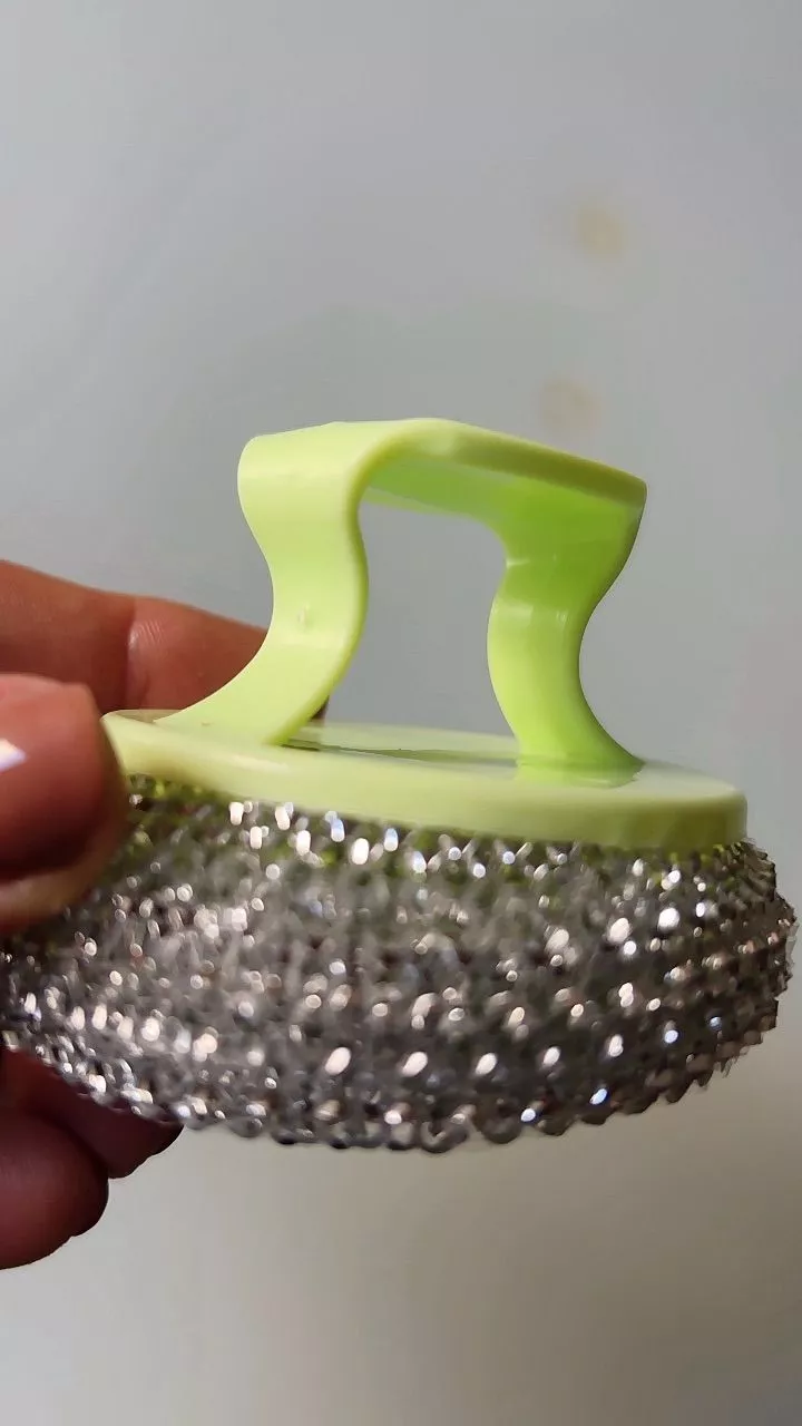 Esponja Lava Louças Ergonômica EM3897, Não Arranha, Cabeça Destacável, Fio de Aço Durável - IZECLEAN PRO photo review