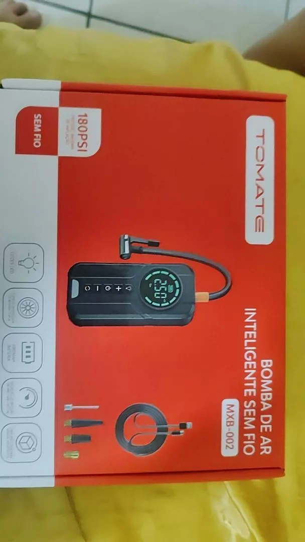 Bomba de Ar Inteligente Sem Fio 180PSI LED PowerBank Portátil IZEINFLATE PRO photo review