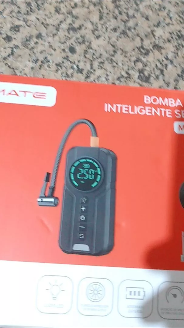 Bomba de Ar Inteligente Sem Fio 180PSI LED PowerBank Portátil IZEINFLATE PRO photo review