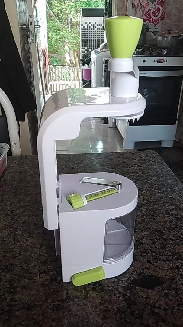 Cortador Fatiador Espiralizador 4 em 1 Lâminas Ajustáveis Ventosa ZOLELE IZEVEGGIE PRO photo review