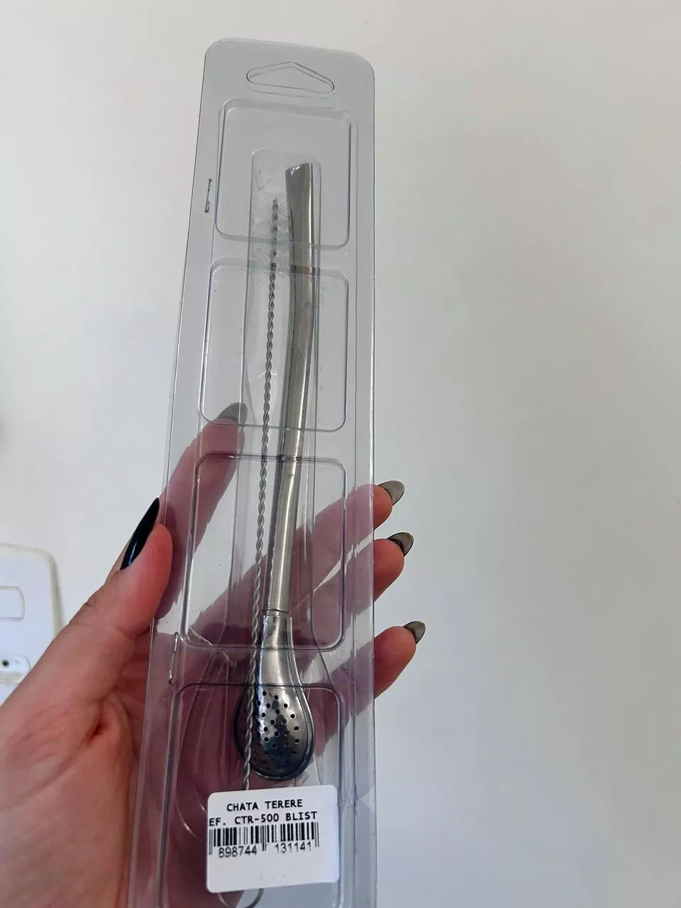 Bomba para Tereré Aço Inox 19cm Rosqueável com Escova IZECHILL CLEAN photo review