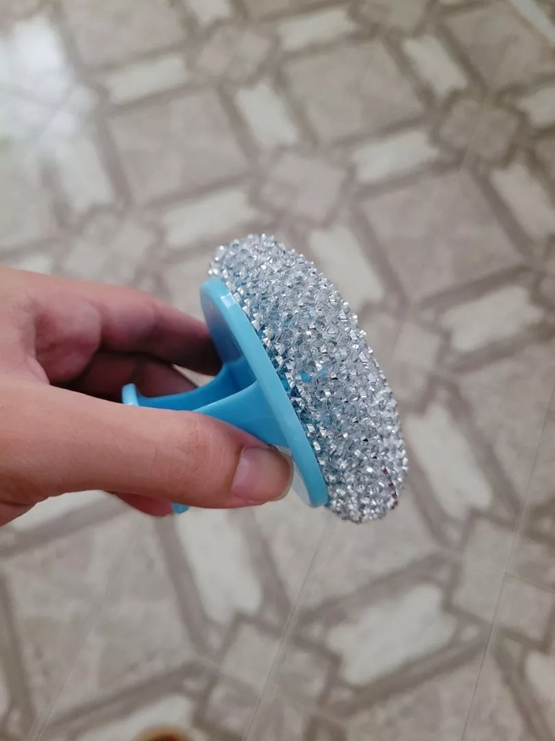 Esponja Lava Louças Ergonômica EM3897, Não Arranha, Cabeça Destacável, Fio de Aço Durável - IZECLEAN PRO photo review