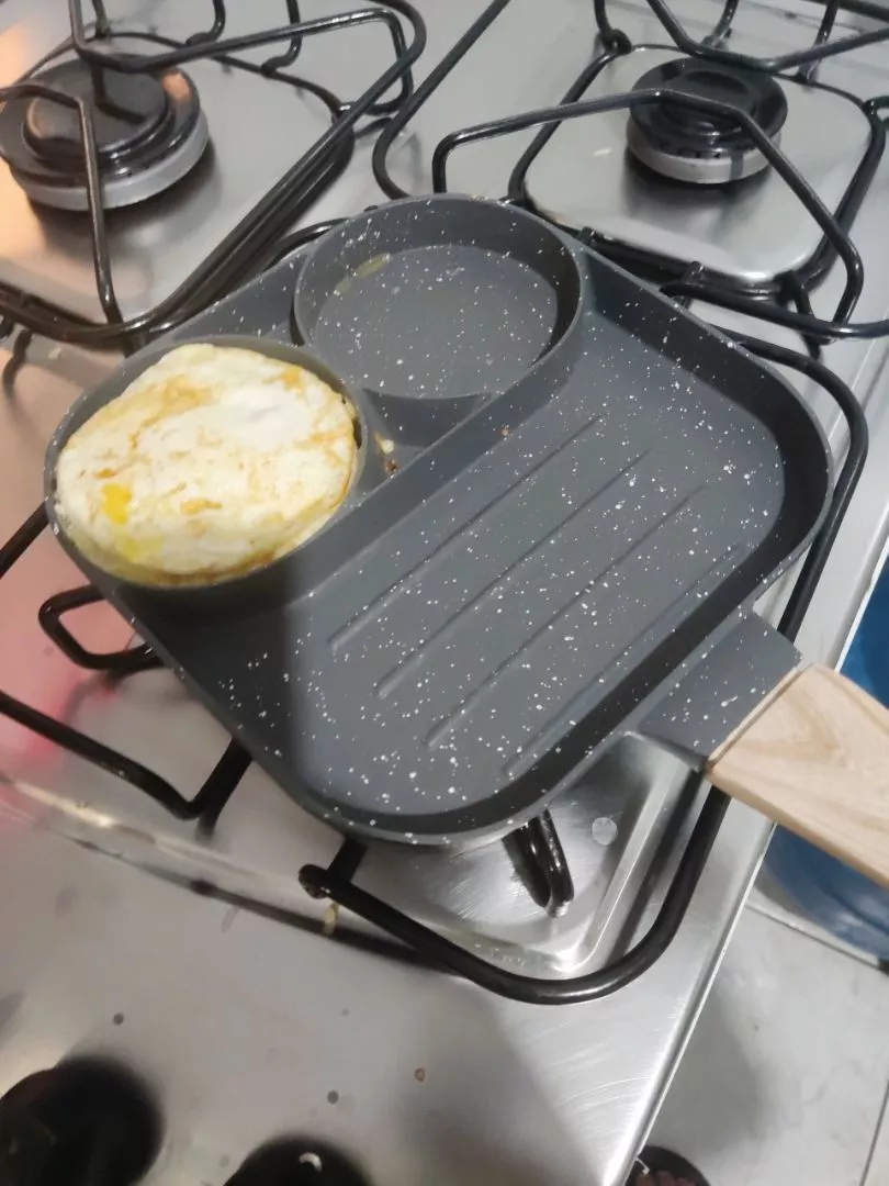Frigideira Antiaderente Multifuncional 4 em 1 Omelete Hambúrguer Gas Indução IZECOOK PRO photo review
