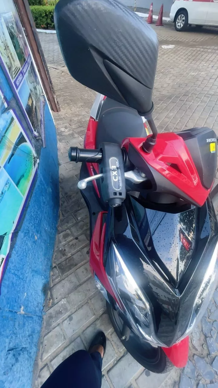 Trava Antifurto Moto Acelerador Freio Universal INOX IZELOCK PRO photo review