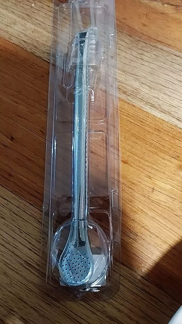 Bomba para Tereré Aço Inox 19cm Rosqueável com Escova IZECHILL CLEAN photo review