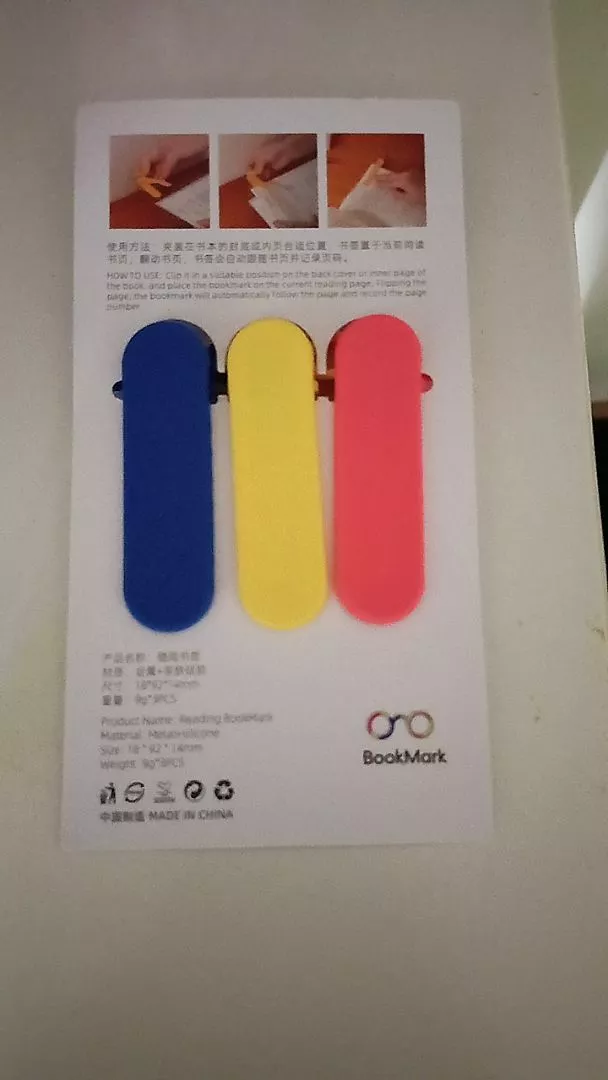 Marcador de Página Elefante Silicone Clipe Automático Multiuso IZEBOOK FRIEND photo review